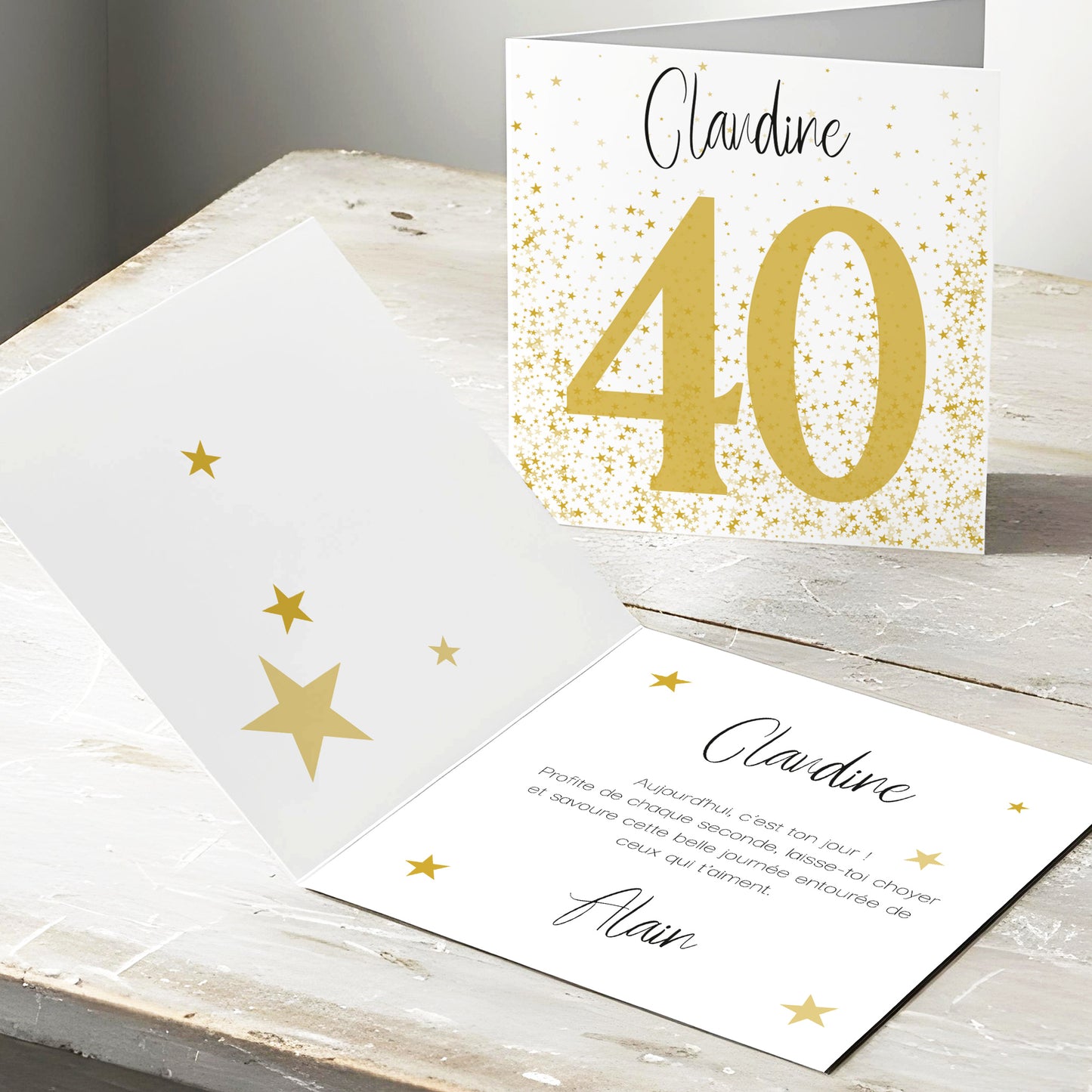 Une carte à personnaliser Pour un anniversaire spécial ! 40, 50, 60