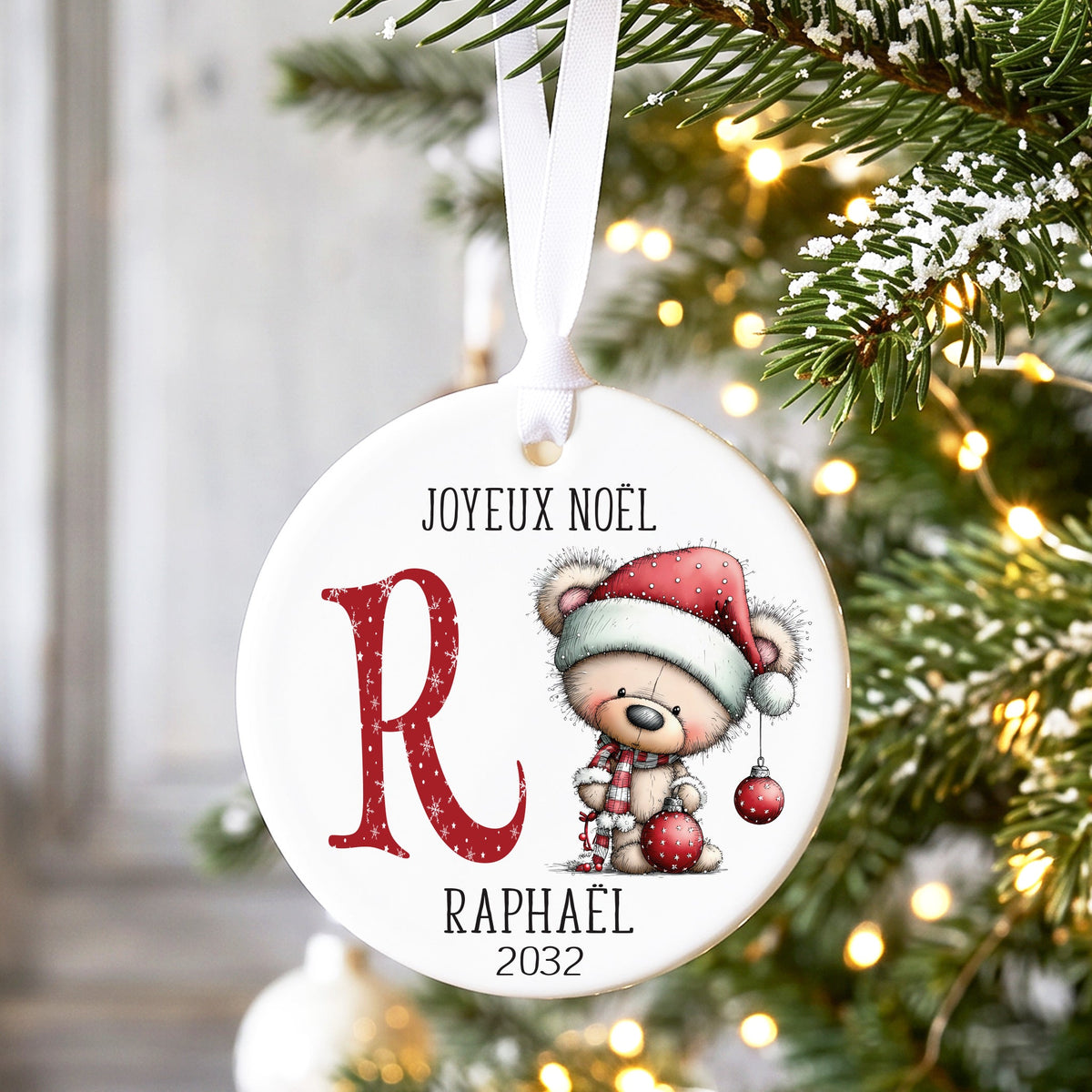 Décorations de Noël personnalisées