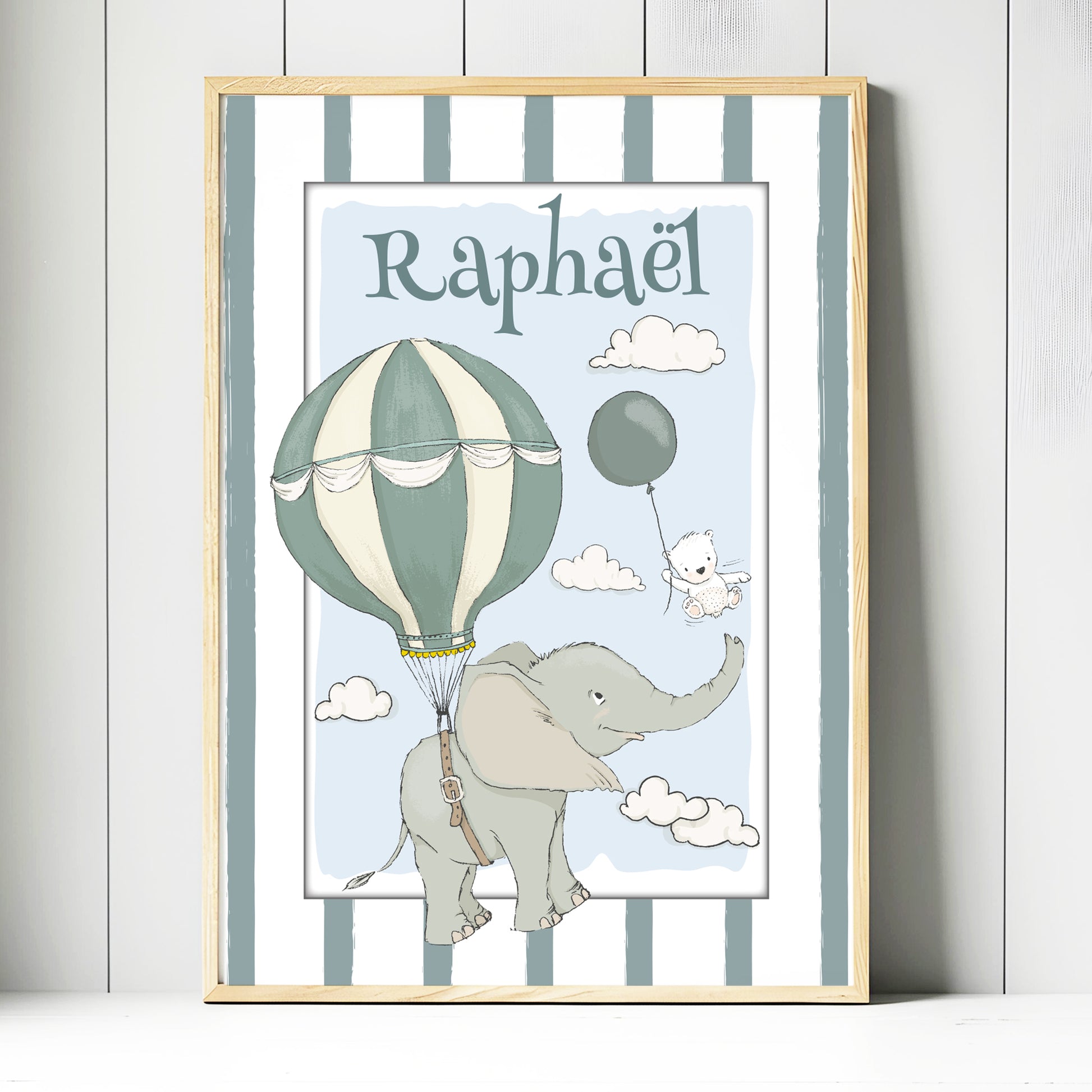 Affiche encadrée enfant anniversaire