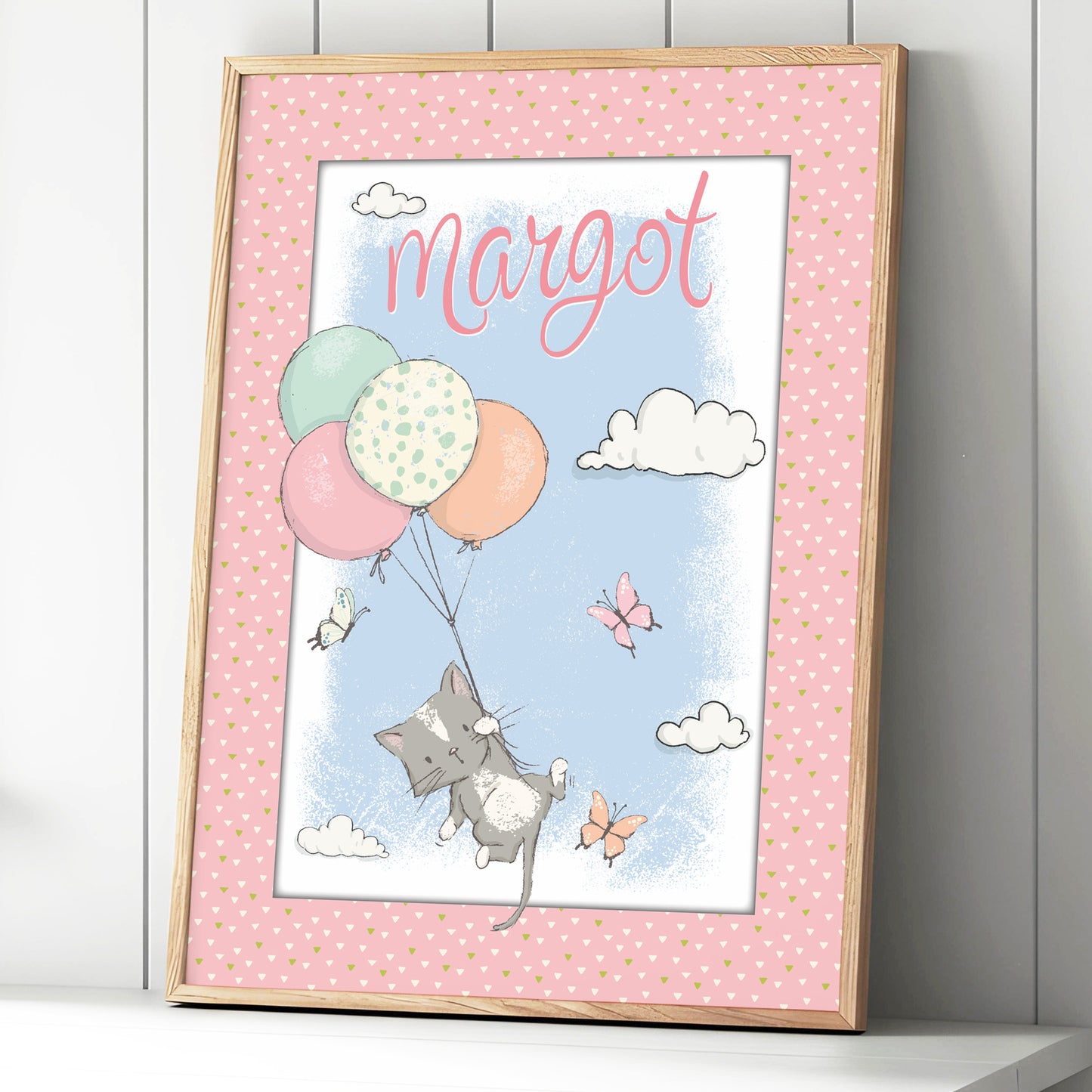 Affiche encadrée enfant anniversaire