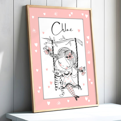 Affiche encadrée enfant