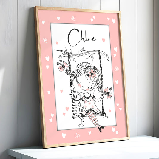 Affiche encadrée enfant