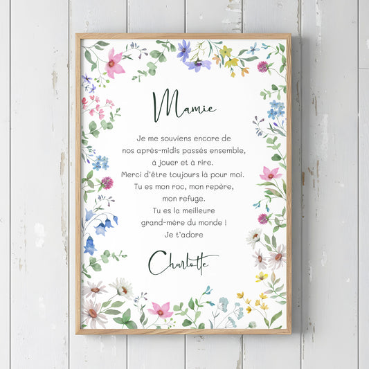 Affiche impression d'art Fleurs de printemps