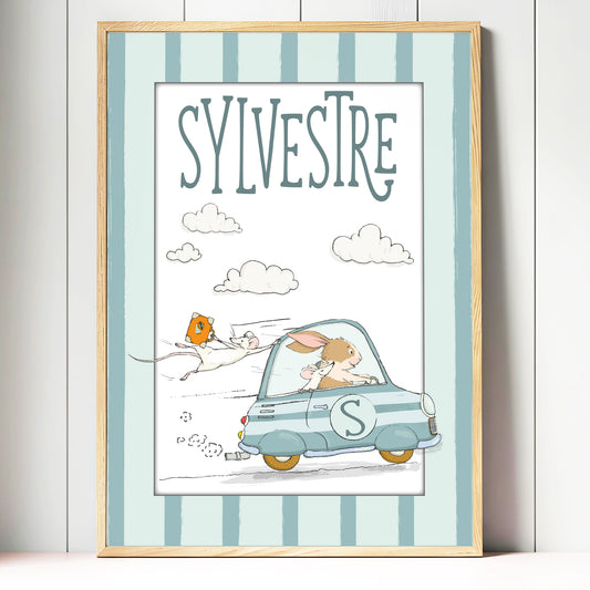 Affiche personnalisée cadeau enfant 