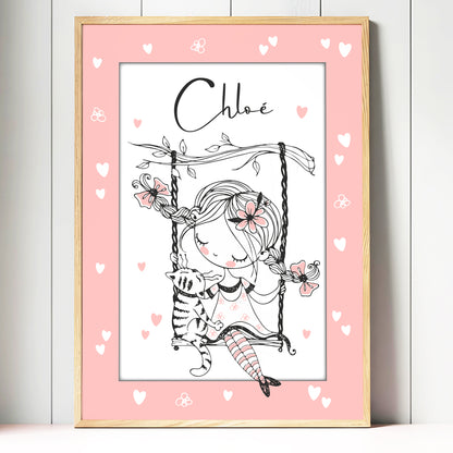 Affiche personnalisée cadeau enfant