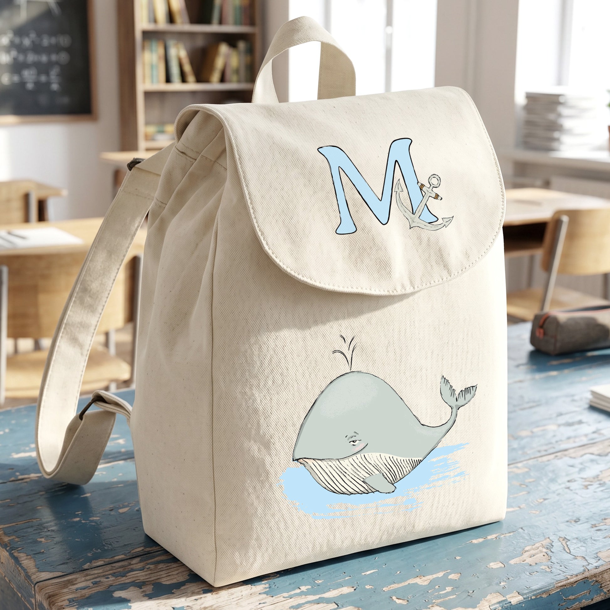 Baleine - Sac à dos enfant personnalisé