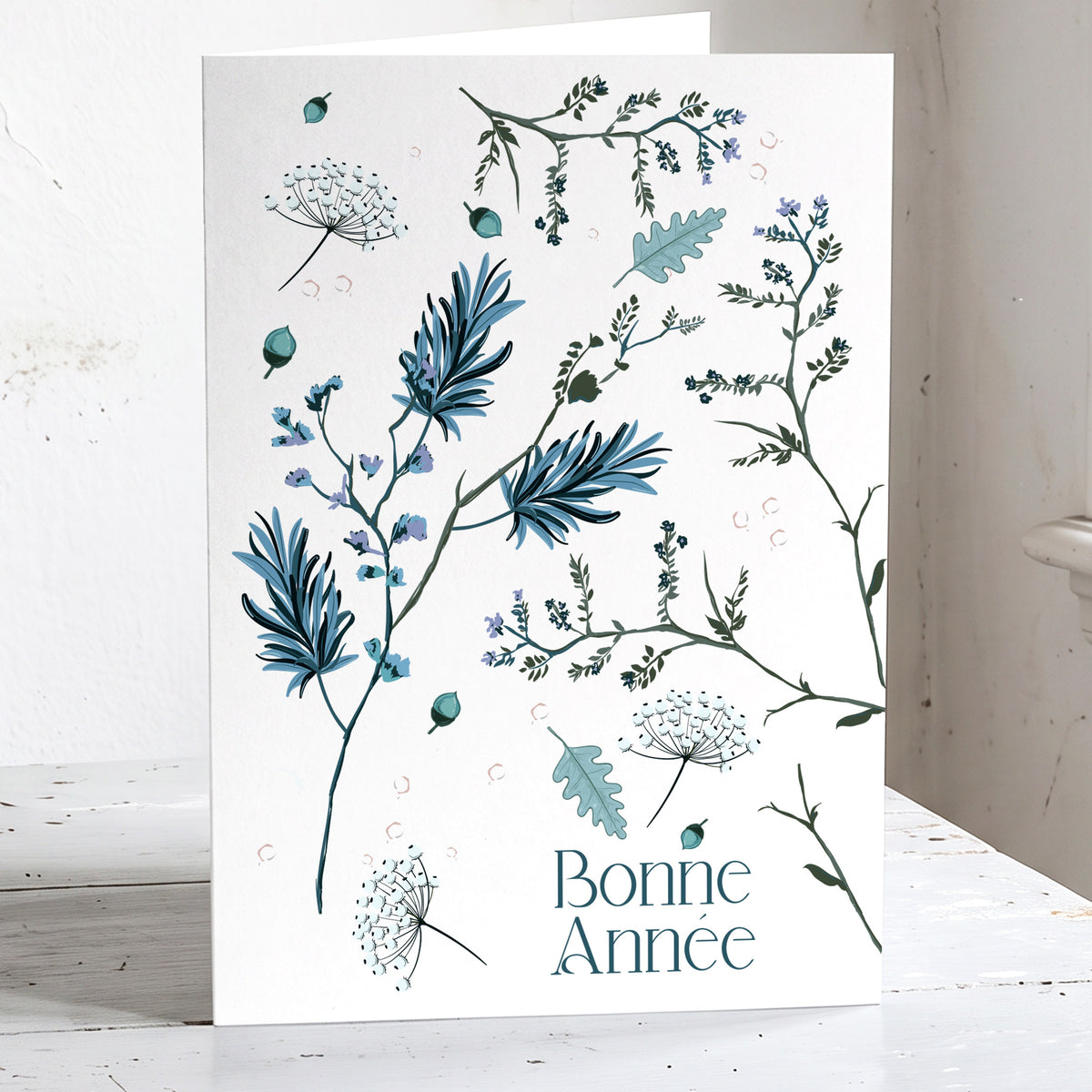 Botanica - Lot de 6 jolie cartes Bonne Année