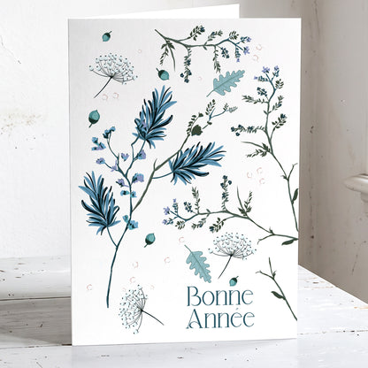 Botanica - Lot de 6 jolie cartes Bonne Année