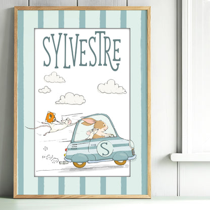 Illustration personnalisée enfant anniversaire