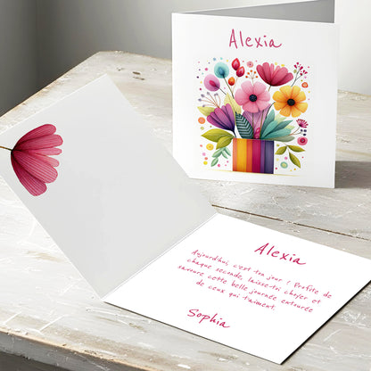 Une jolie carte à personnaliser pour toutes les occasions