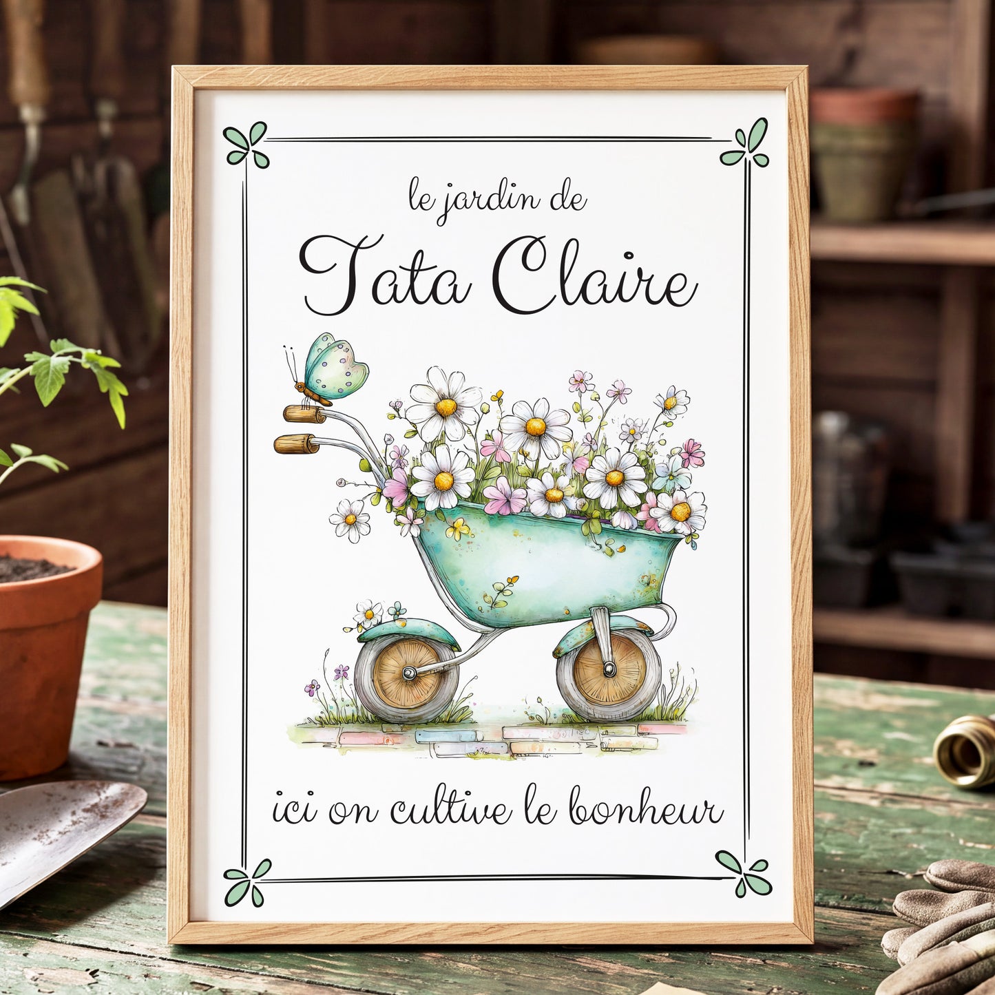 Cadeau à personnaliser  fan de jardinage