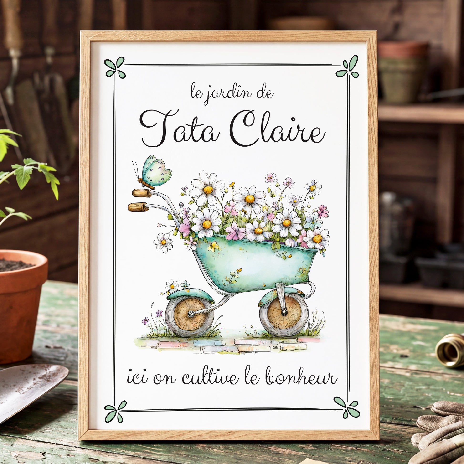 Cadeau à personnaliser  fan de jardinage