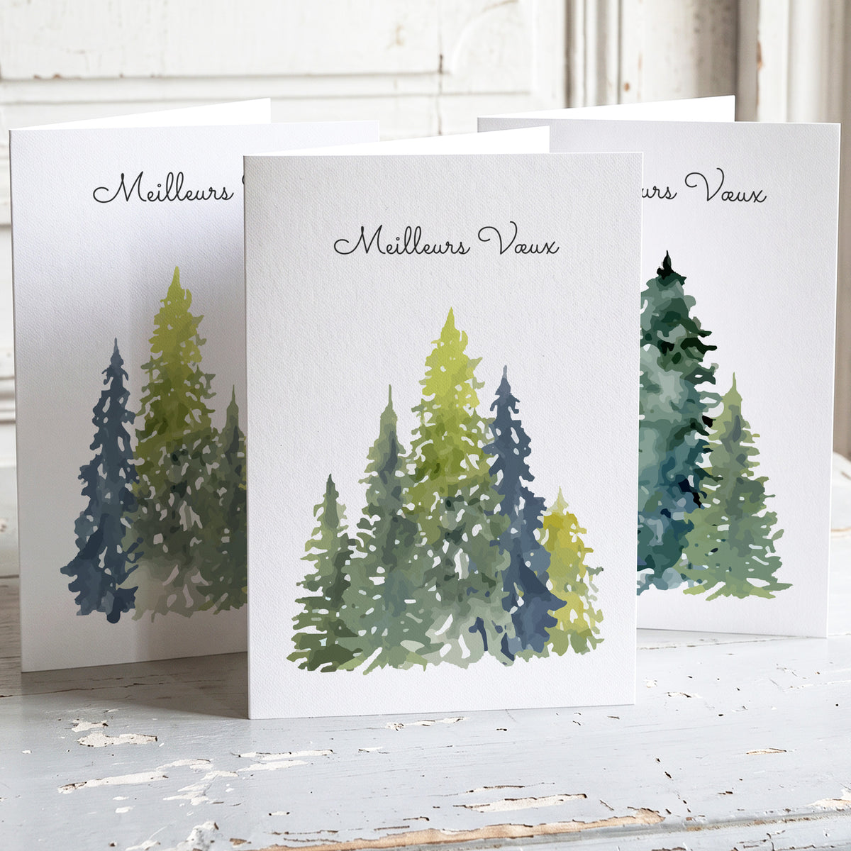 Les Forêts - Lot de 6 cartes Meilleurs vœux.