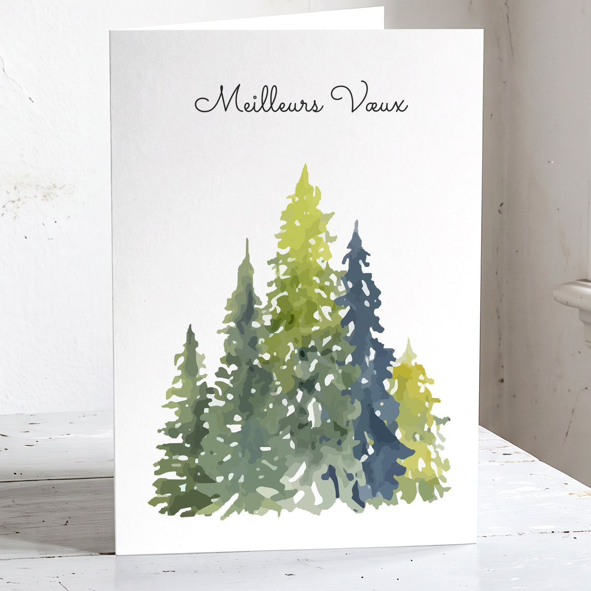 Les Forêts - Lot de 6 jolie cartes Meilleurs vœux.