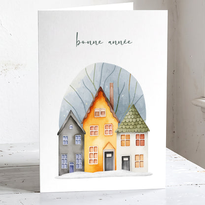 Les Villages Lot de 6 cartes de voeux