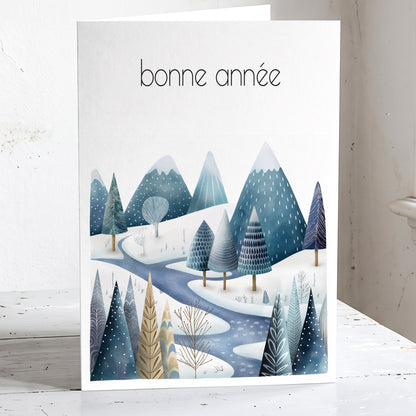 Scandi - Lot de 6 jolie cartes Bonne Année.