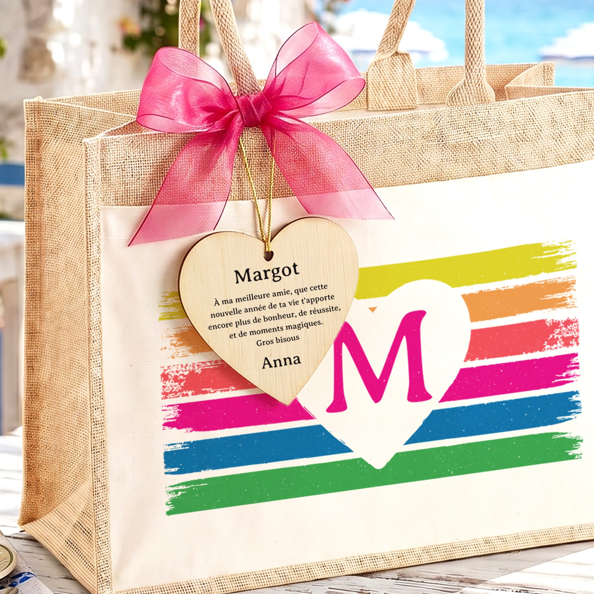 Summer Vibes - Sac Cabas Personnalisé cadeau maitresse