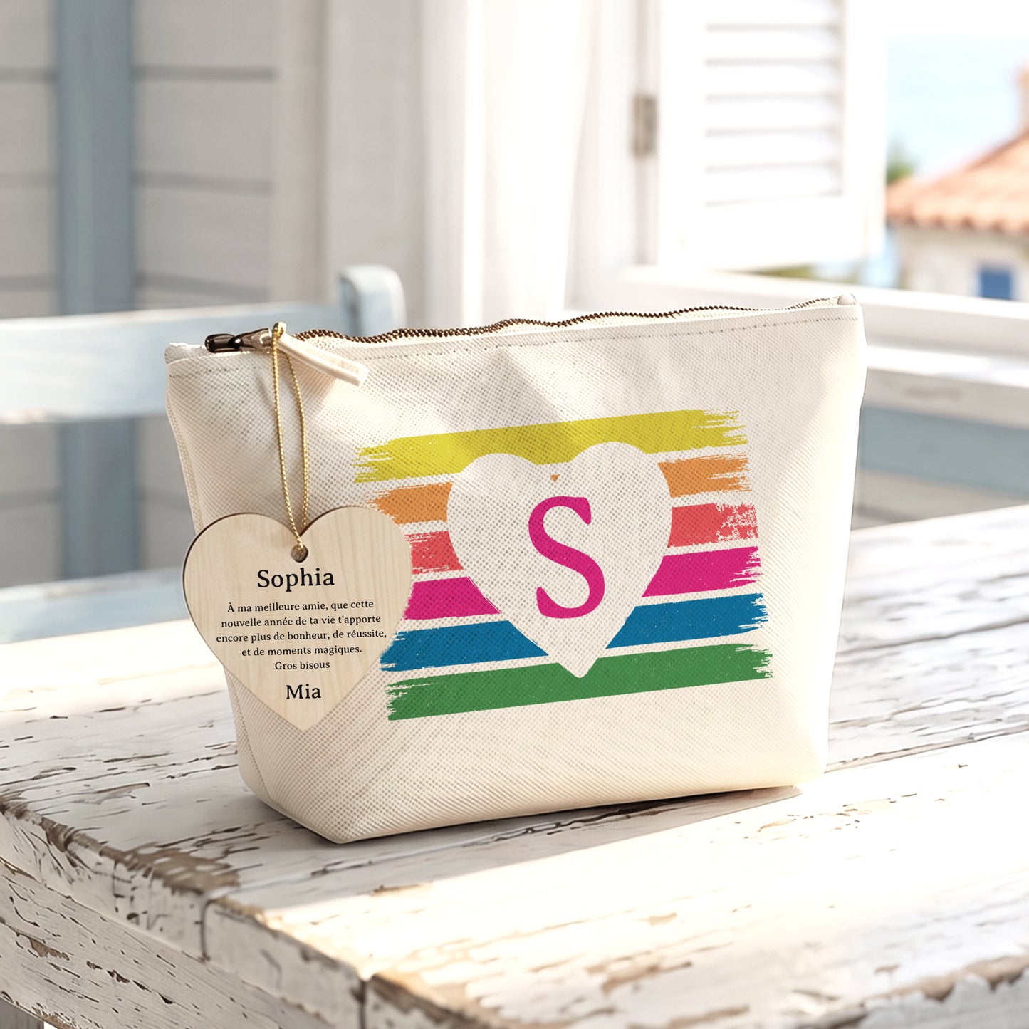 Summer Vibes - Trousse à maquillage personnalisée cadeau