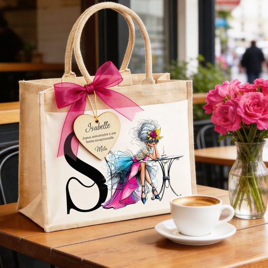 cabas personnalisable cadeau