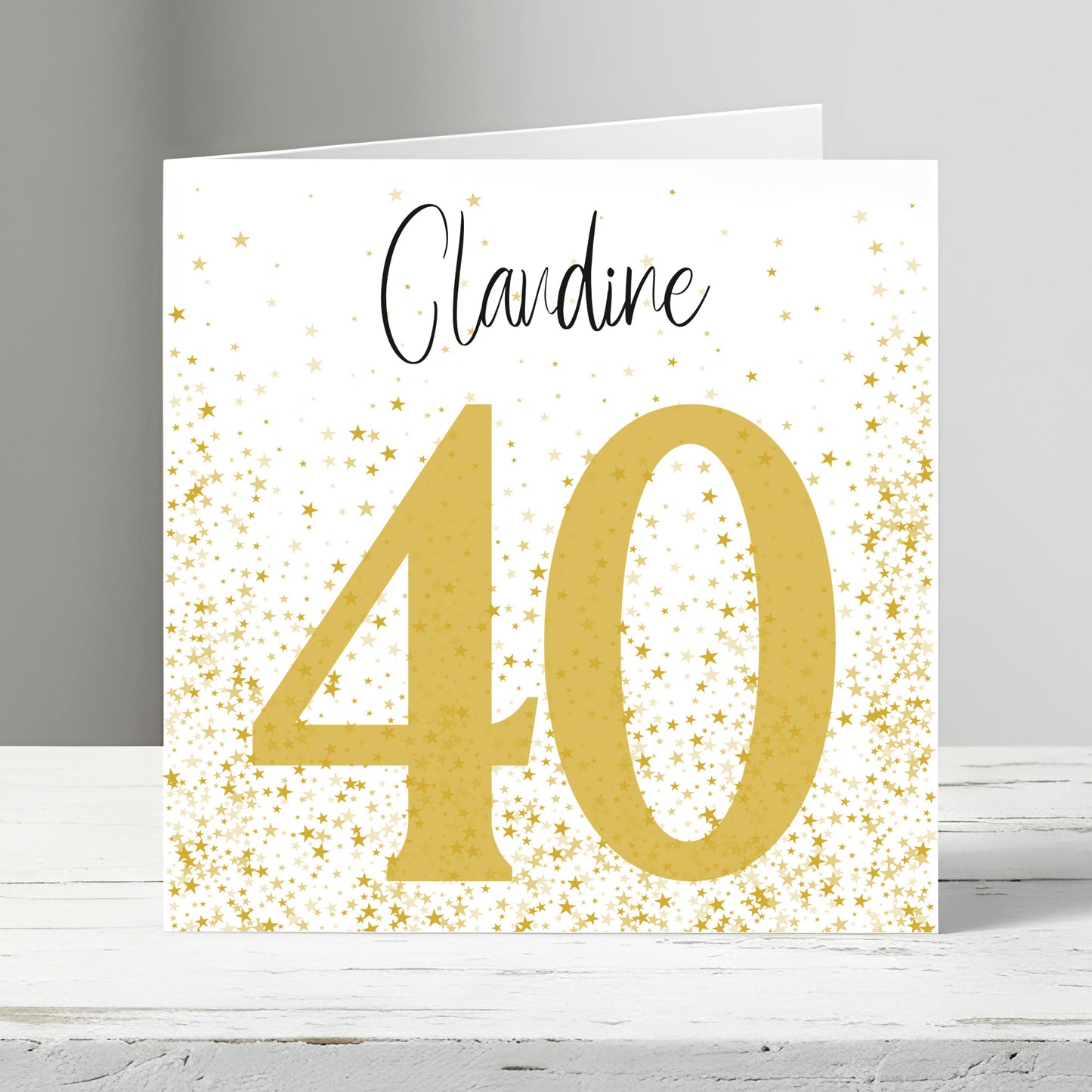 Une carte à personnaliser  anniversaire 40

