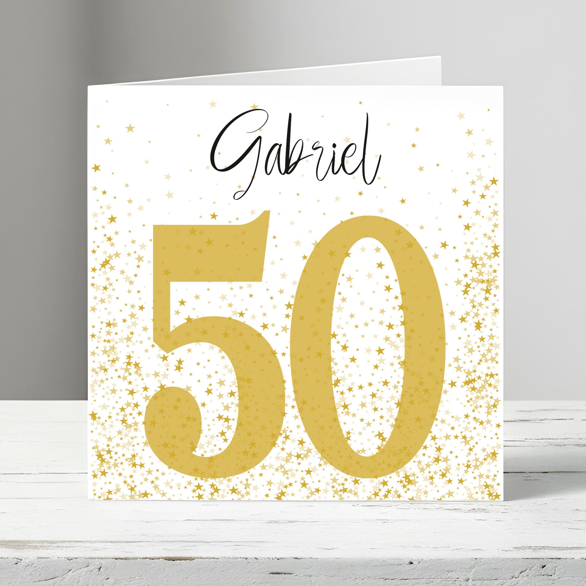 Une carte à personnaliser Pour anniversaire 50