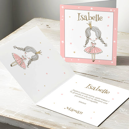 Jolie carte de vœux enfant à personnaliser