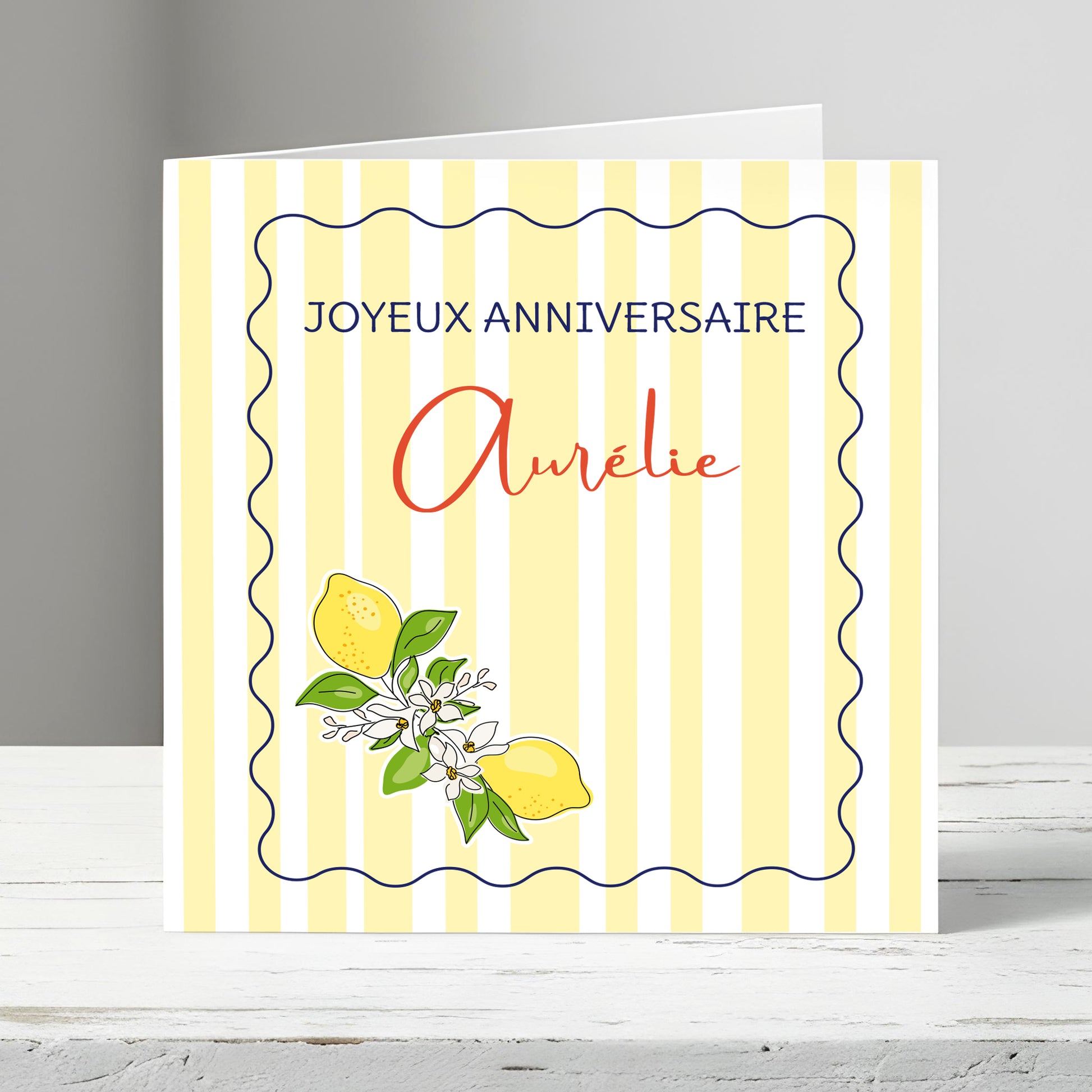 Dolce Vita carte à personnaliser pour toutes les occasions, anniversaire, remerciements, merci