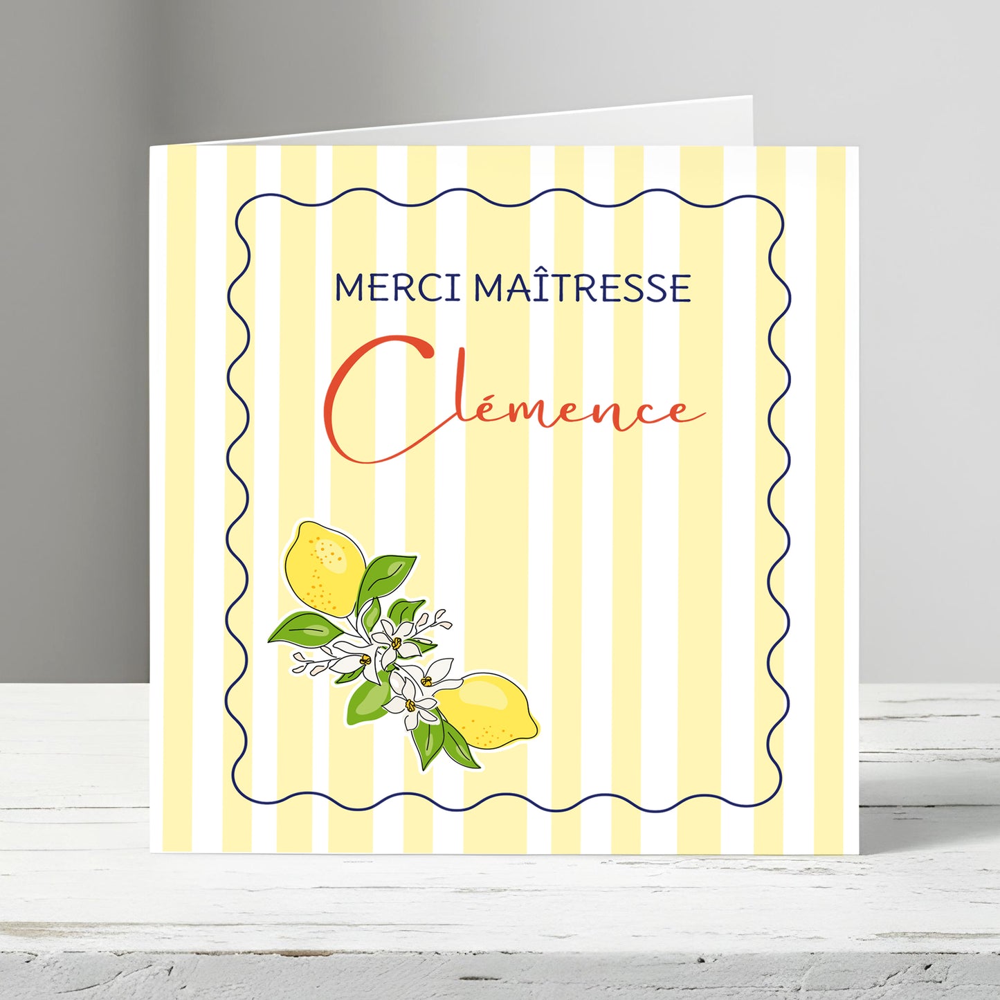 Dolce Vita. carte à personnaliser merci maitresse