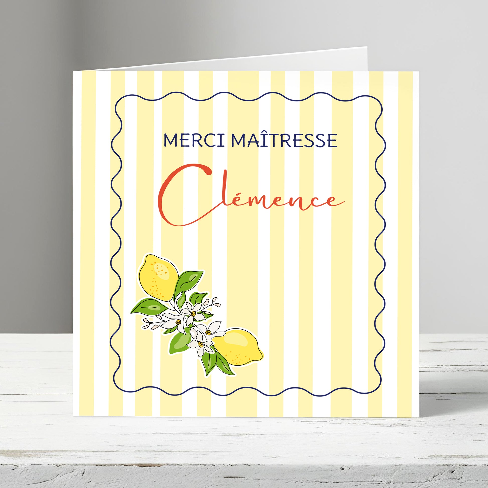 Dolce Vita. carte à personnaliser merci maitresse