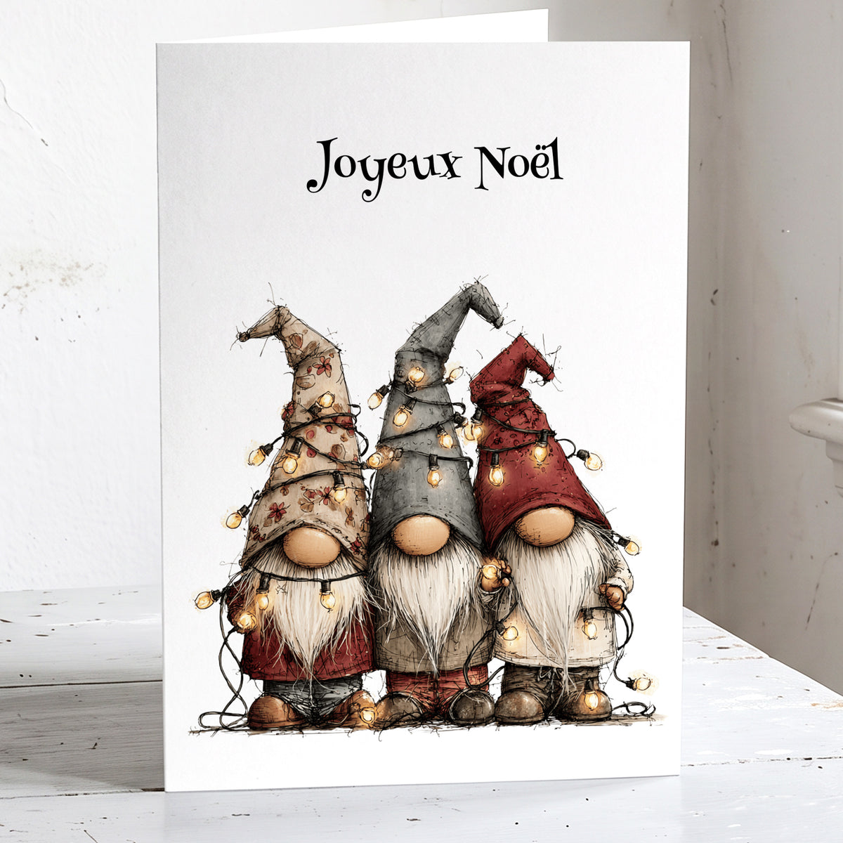 carte de noel nains de noel écoresponsables
