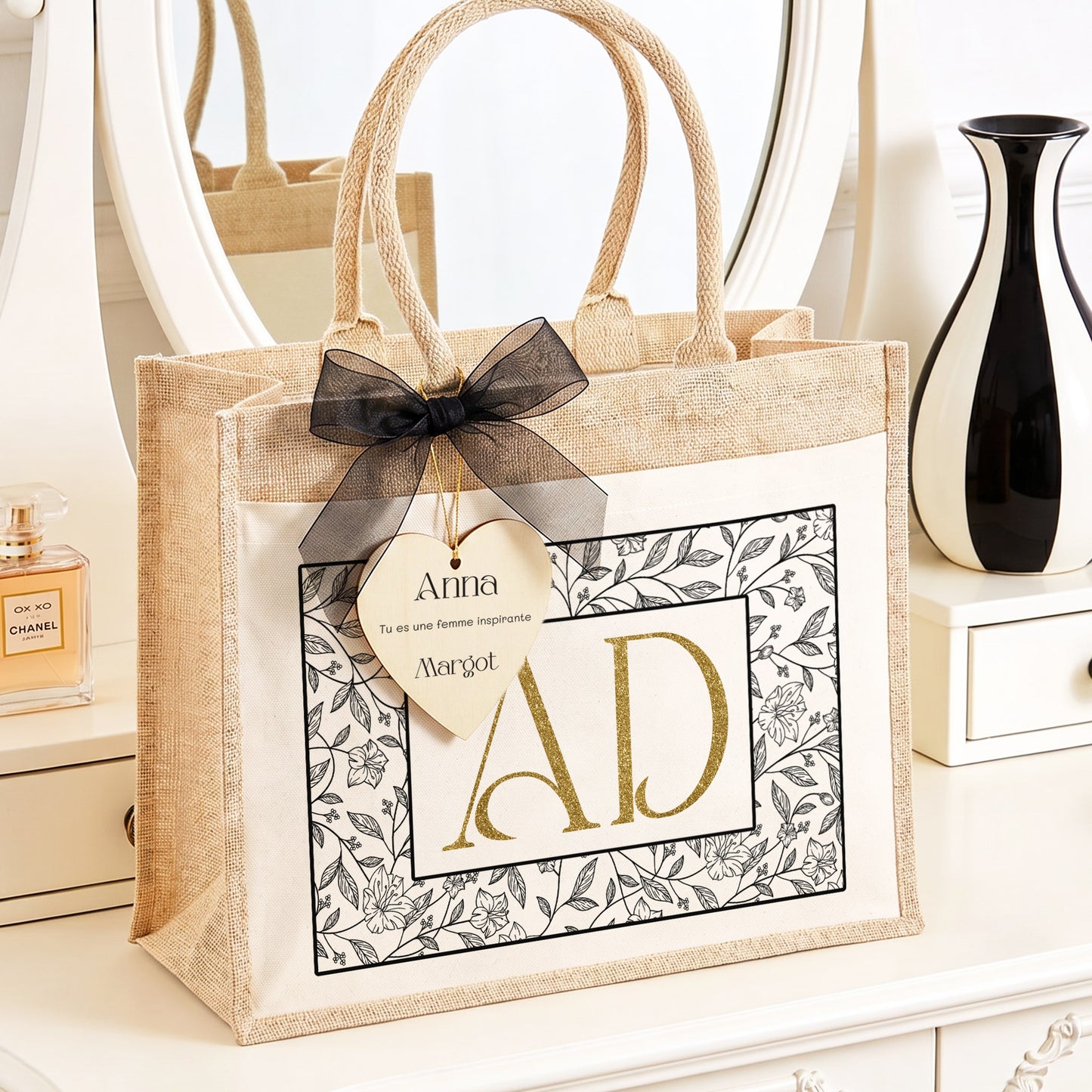 Éclat Doré - Sac Cabas Personnalisé Cadeau