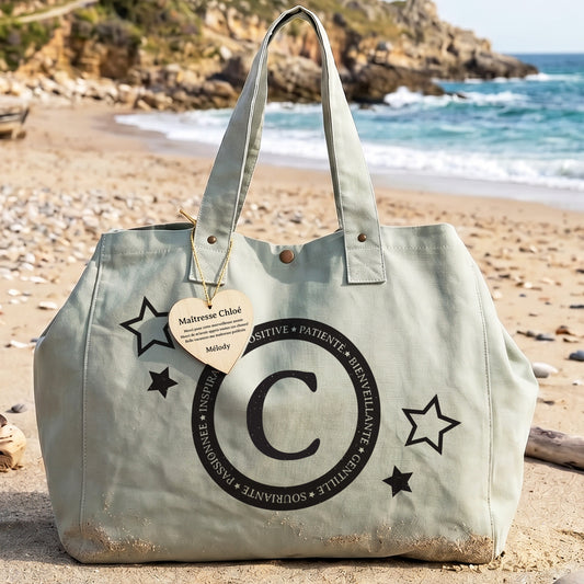 grand sac cabas personnalisé vacances