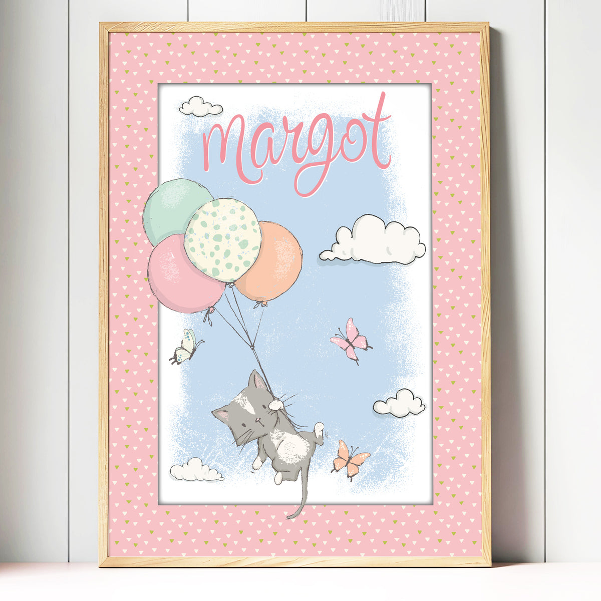 Illustration Petit Kitten personnalisée avec le prénom de l’enfant