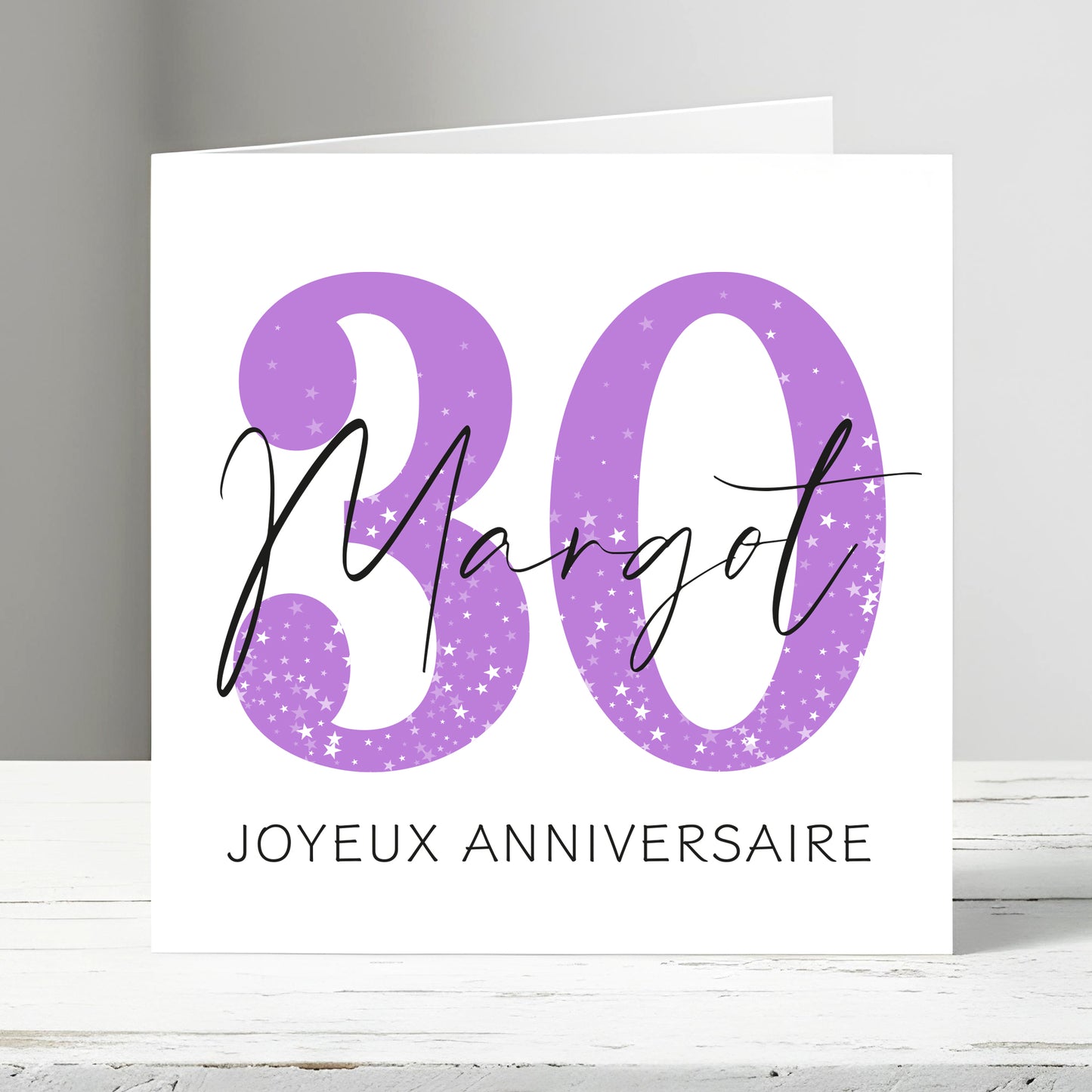Purple Sparkle - Carte de vœux à personnaliser 30