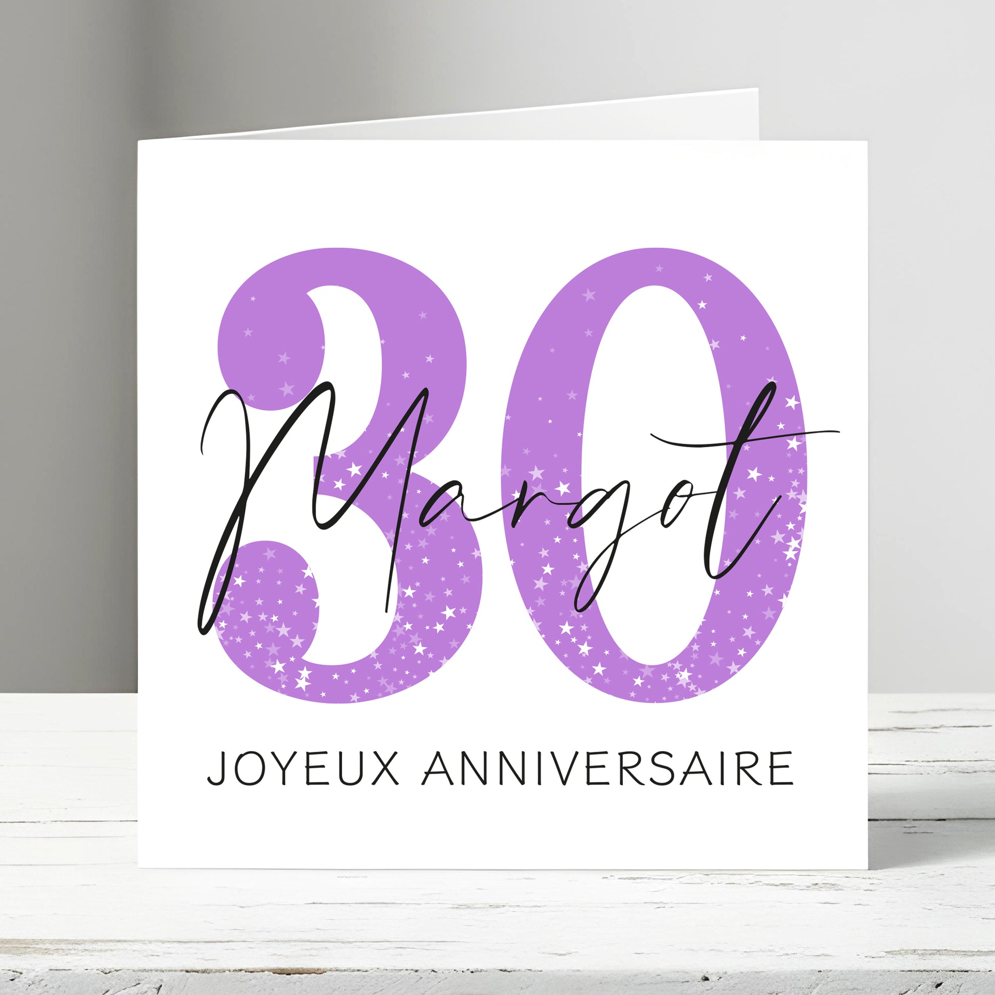 Purple Sparkle - Carte de vœux à personnaliser 30